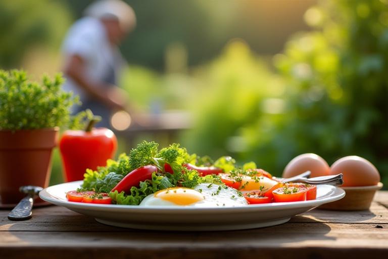 Kitchen garden breakfast experience